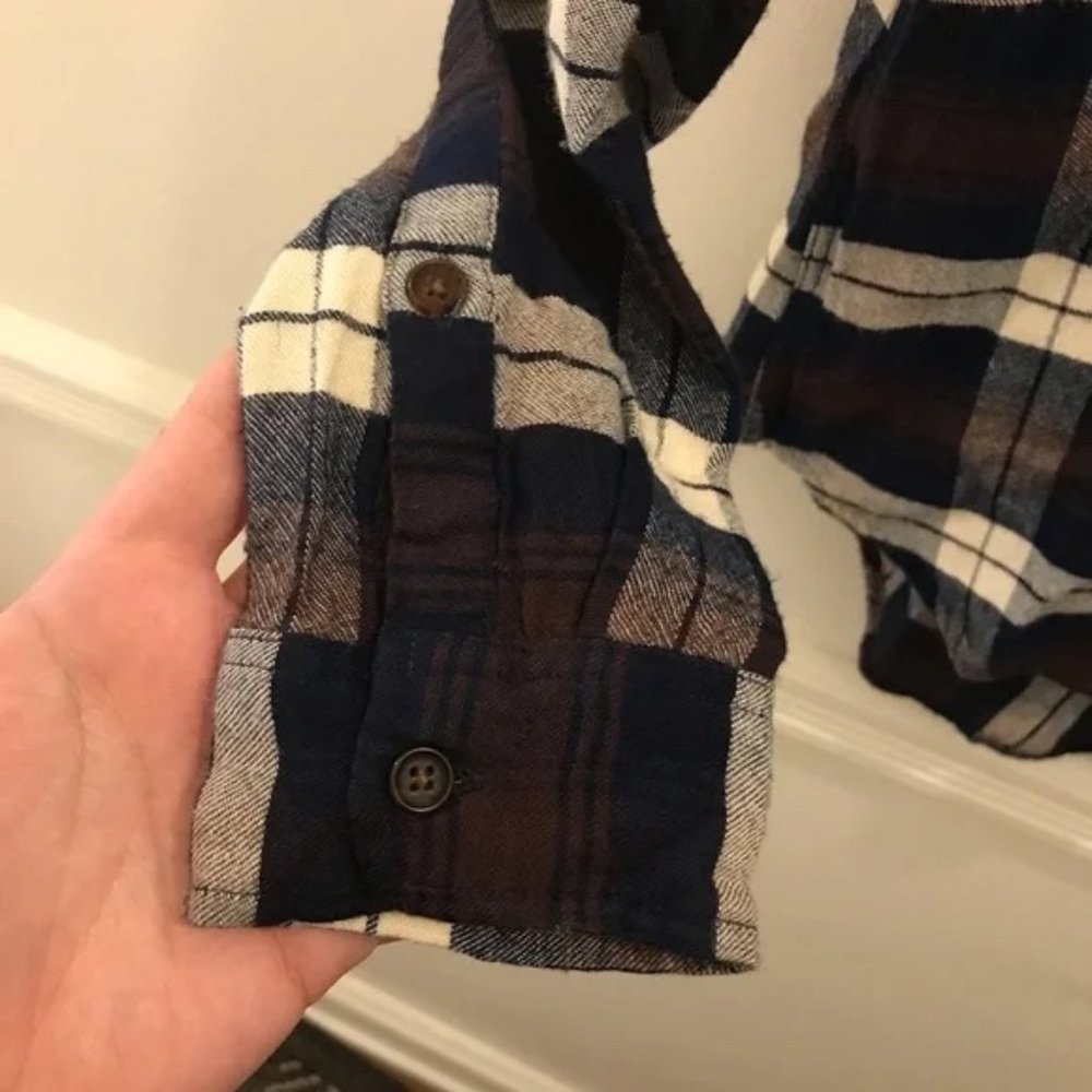 Faherty Plaid Button Down Top - image 4